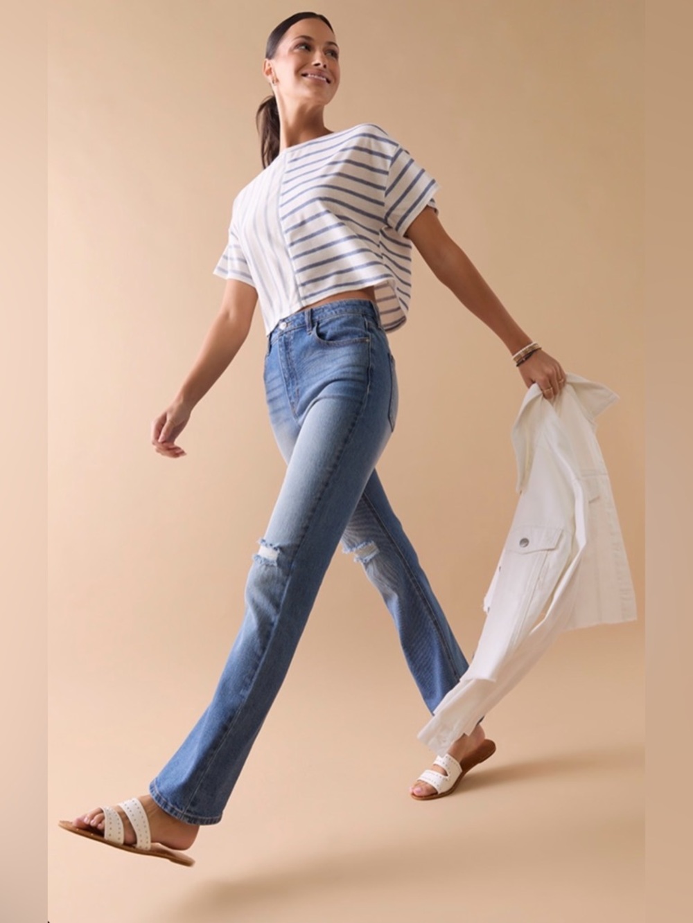 Francesca's Collections High-Rise Boot Cut Jeans